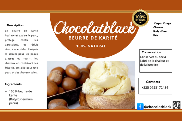 Beurre de karité 100% naturel
