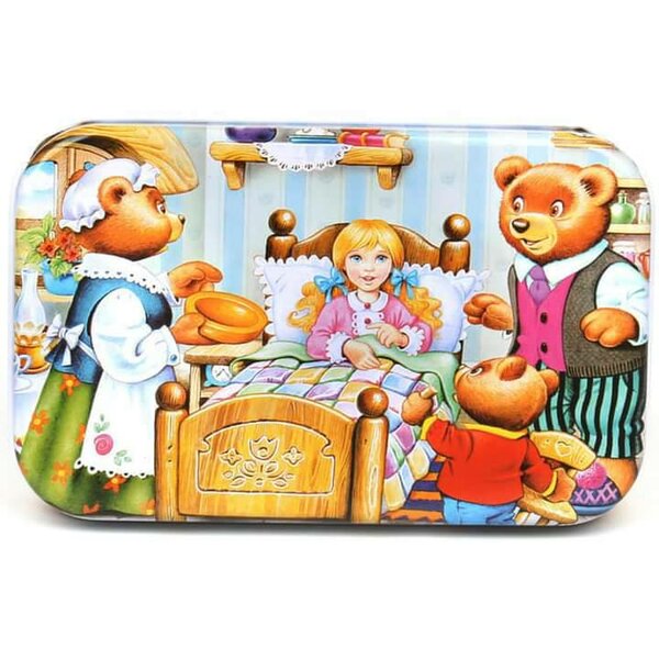 puzzle dans une boîte en métal
