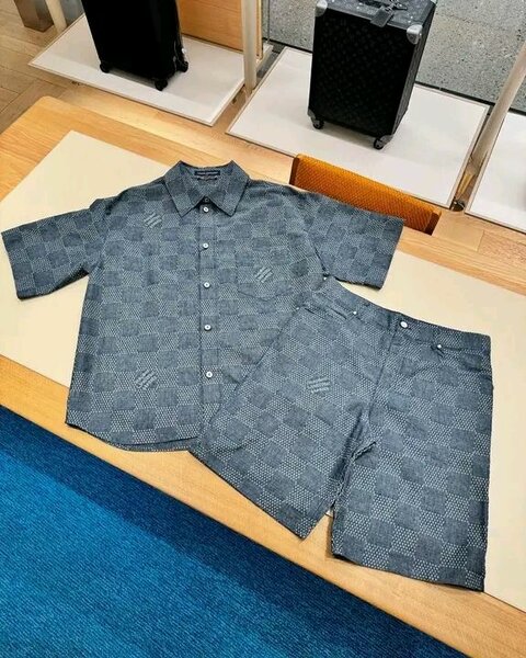 Ensemble chemise et short homme élégant