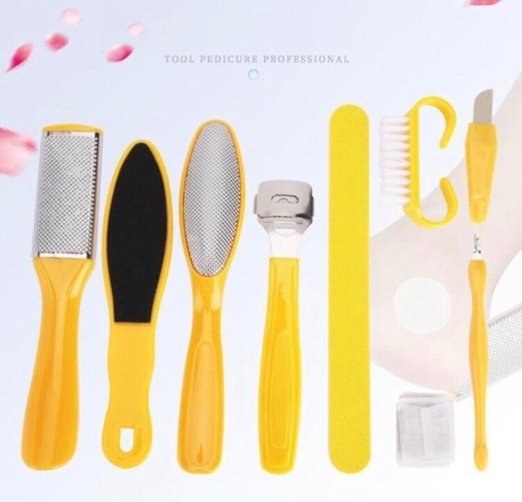 Kit de pédicure professionnel jaune