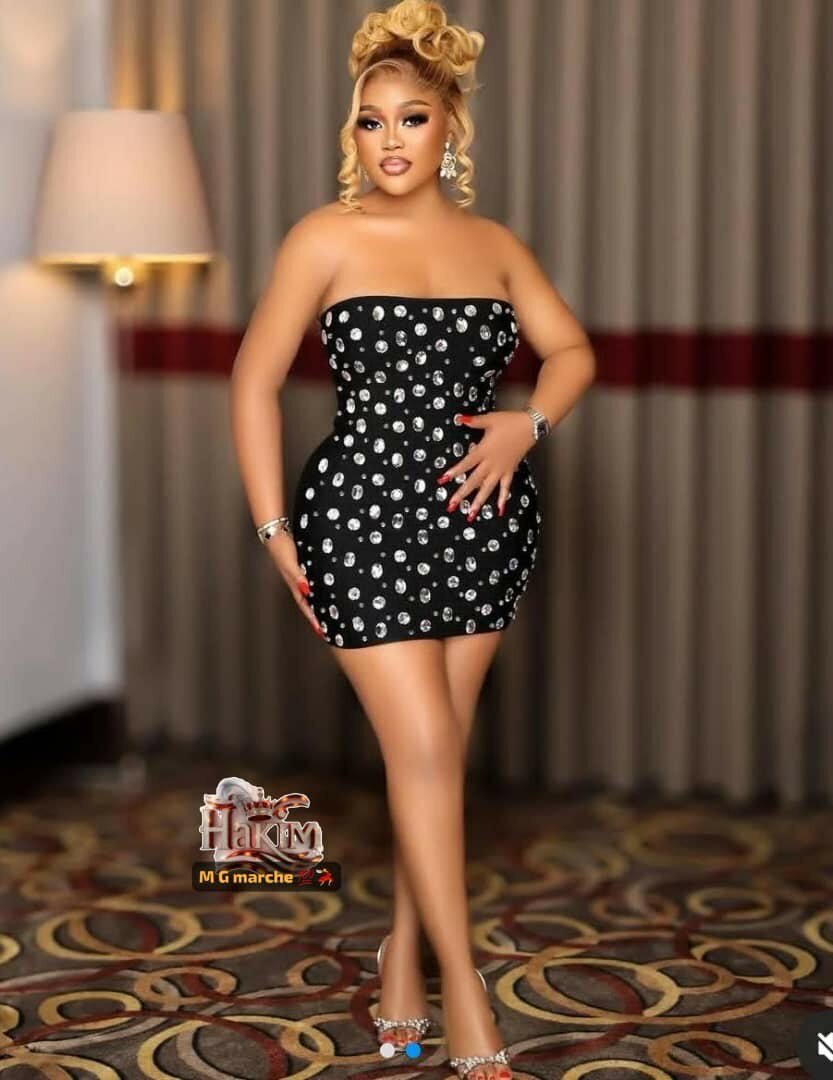 Robe Bandeau Courte à Pois