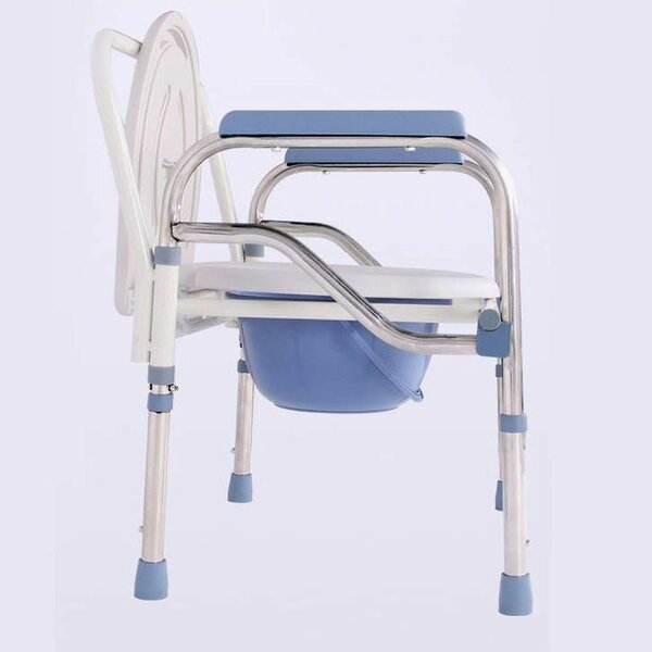 Stainless steel commode