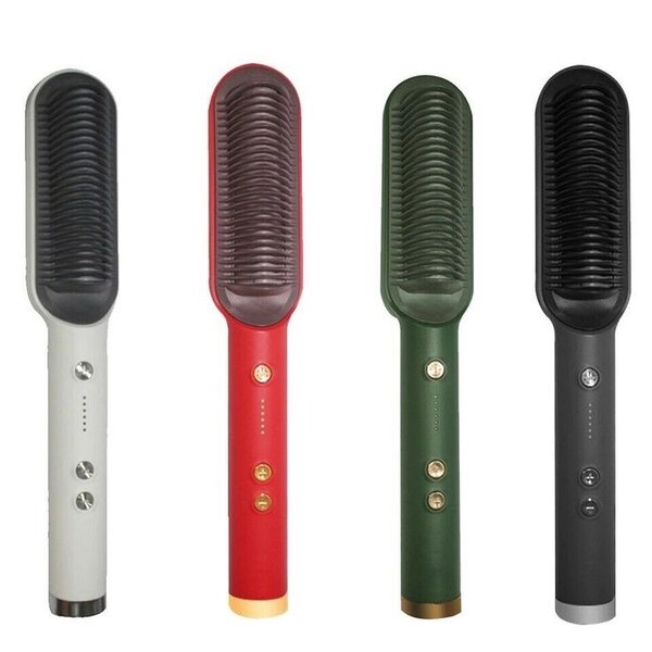 Hair straightening comb