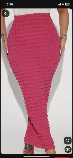 Jupe Longue Texturée Chic