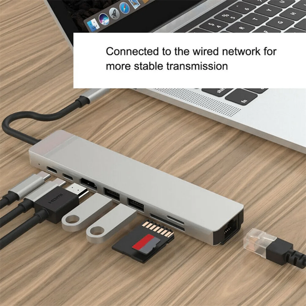 Hub USB-C 8 enmultiport rapide