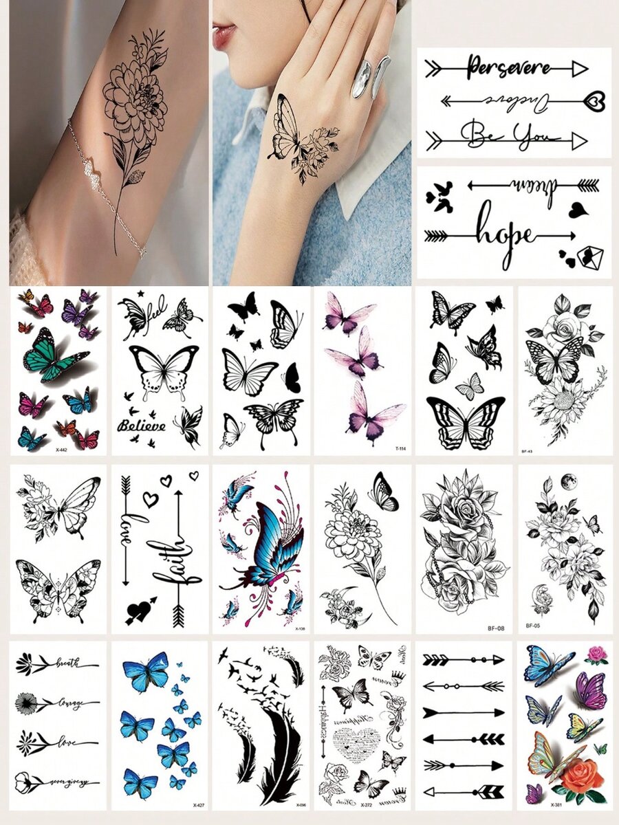 Tatouages temporaires élégants