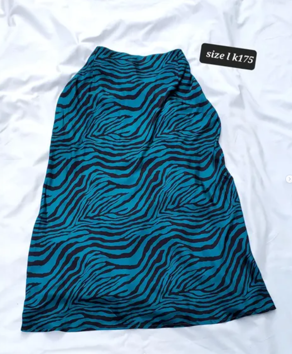 blue skirt