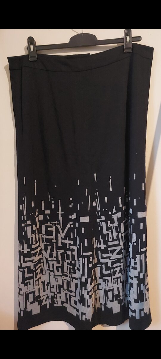 Black Woolen Skirt