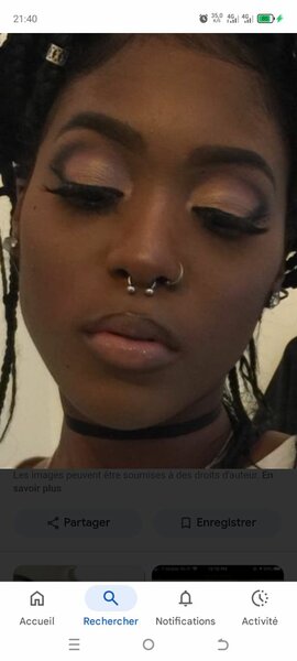 Faux piercing septum aimanté
