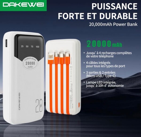 DAKEWEI P25 Power Bank 20000mAh