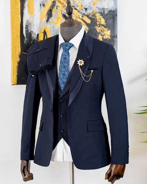 Suit bleu