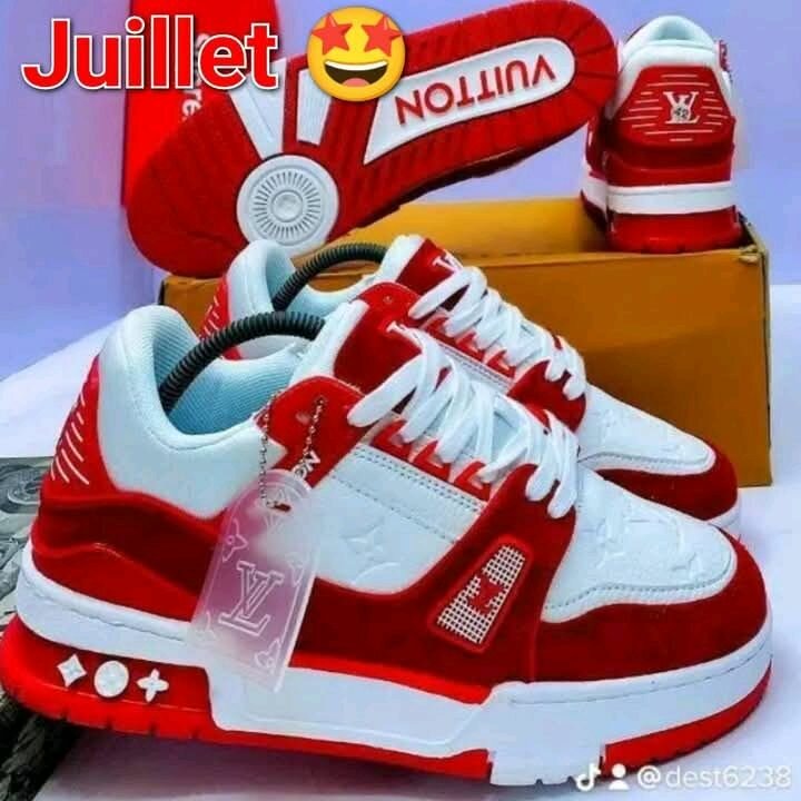 Baskets rouges tendance