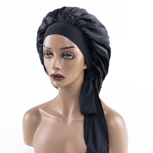 Bonnet de nuit en satin