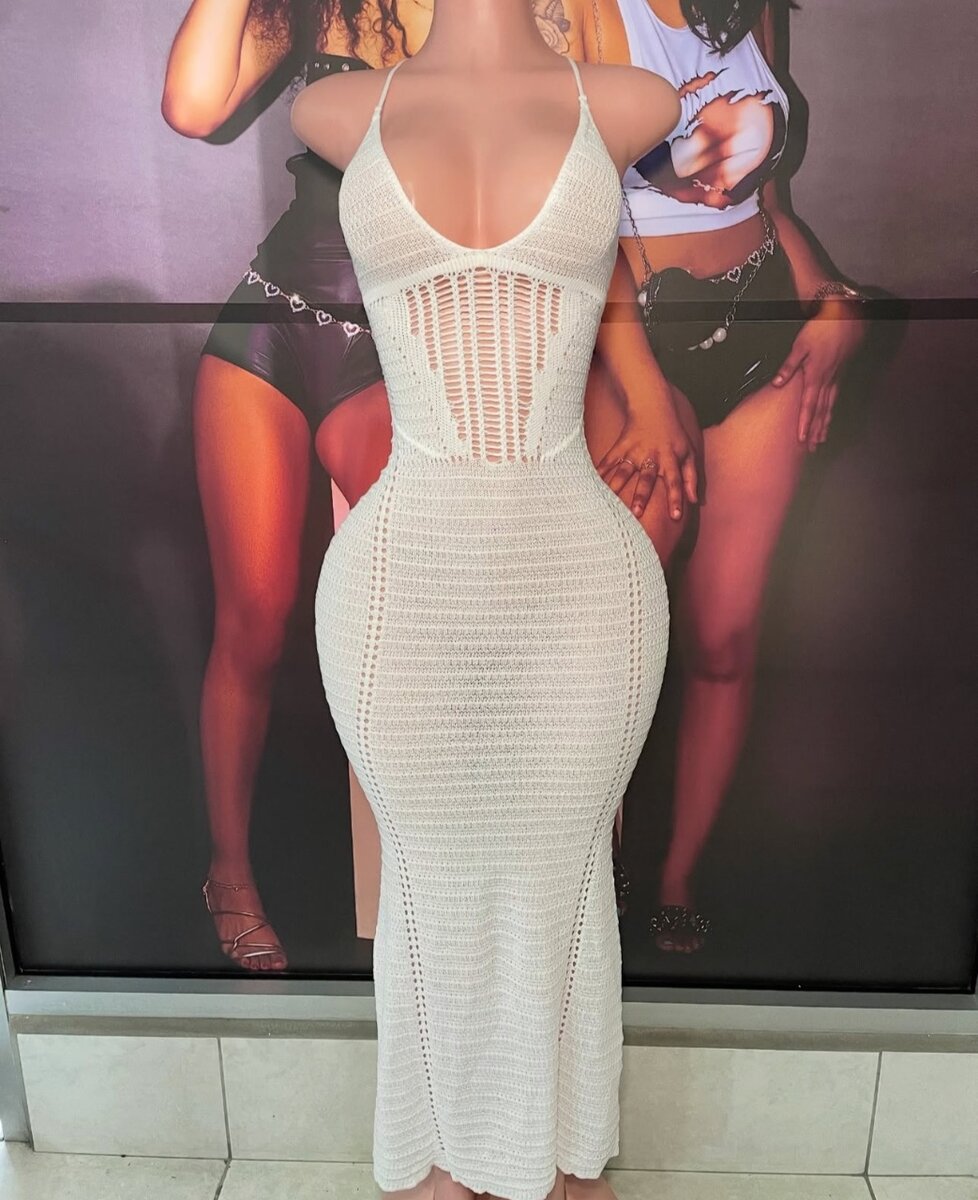 Knit maxi dress