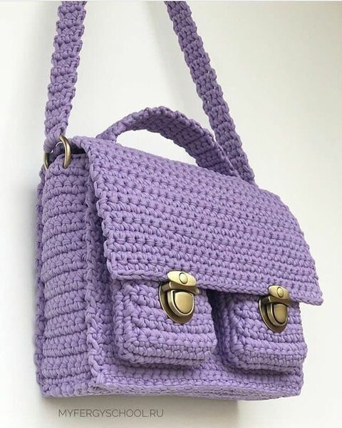 Sac à main stylé fait à la main avec de la laine de qualité