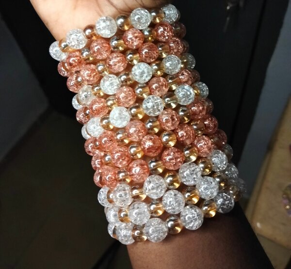 Bracelets en perles cristal élégants