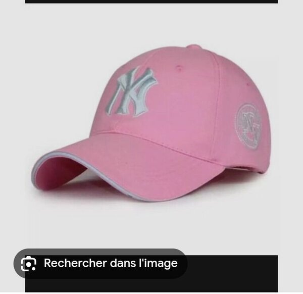 Casquette baseball rose