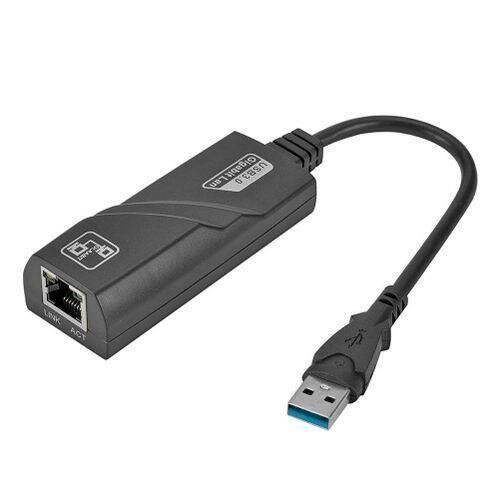 Adaptateur Réseau Filaire Ethernet Gigabit 101001000 USB 3.0 Vers LAN RJ45 - Noir