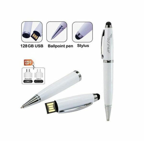 Stylo à bille avec clé 128go