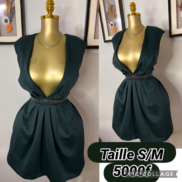 Robe Élégante Verte S/M