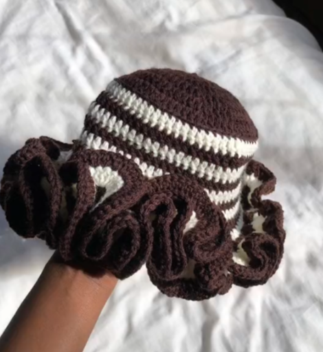 Ruffled hats 