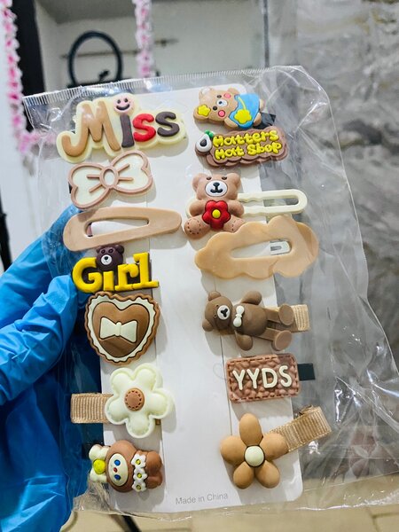 Hair clips and band