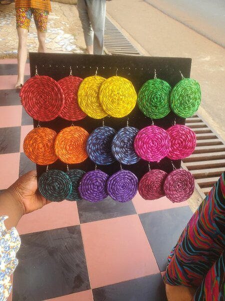 Raffia Earrings