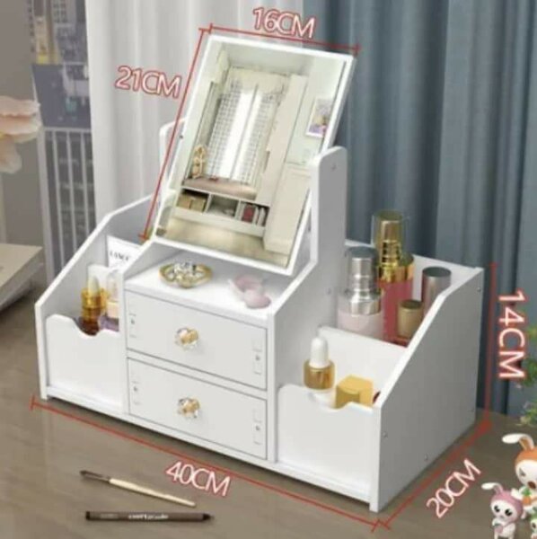 Organisateur de Maquillage en Bois