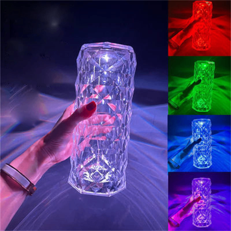 Led crystal table light