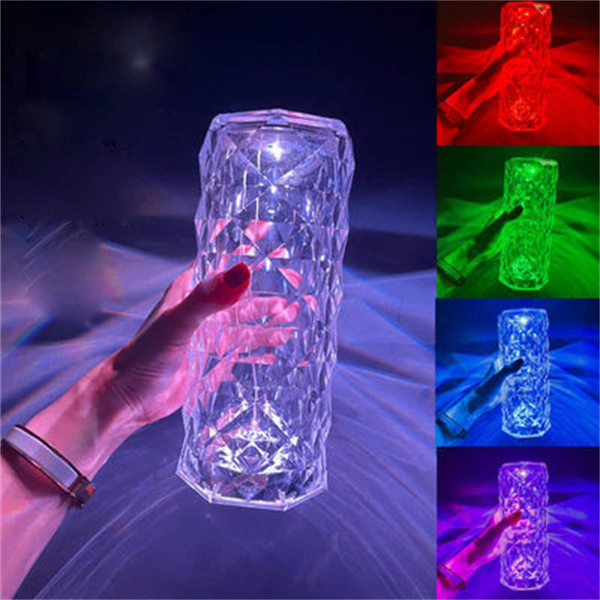 Led crystal table light