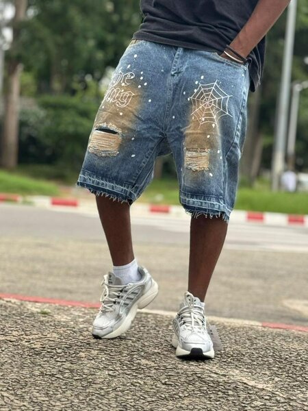 Shorts en denim style streetwear