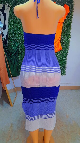Robe d'été rayée
