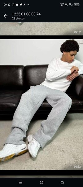 Jogging confortable gris