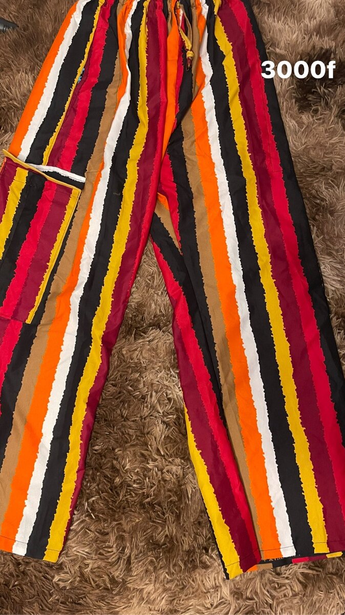 Pantalon coloré en coton