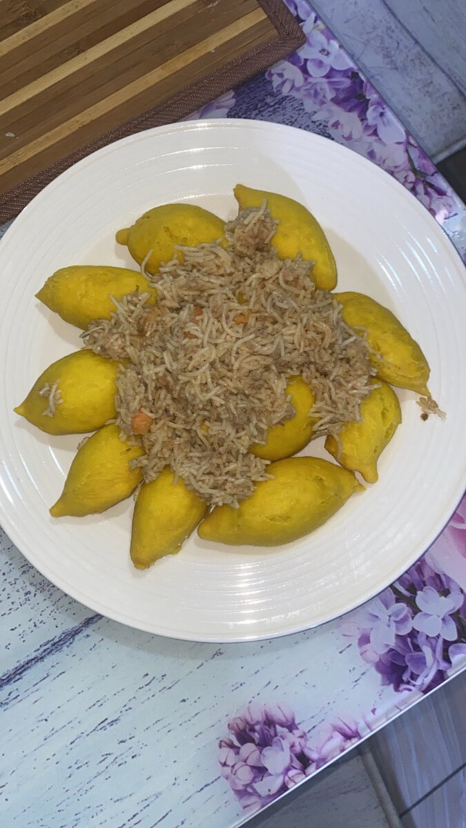 Galettes jaune au poisson