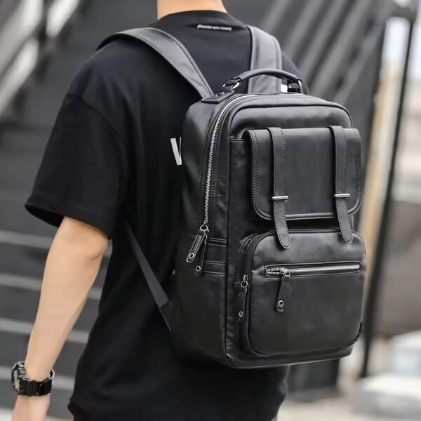 Sac à dos en cuir élégant