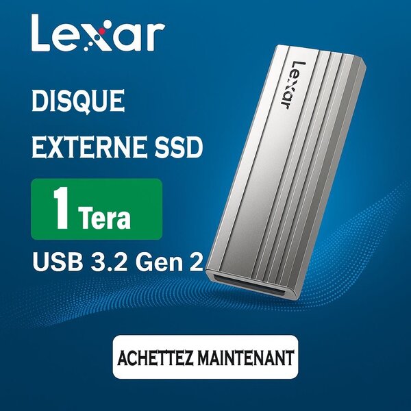 Lexar SSD  externe 1TB USB 3.2