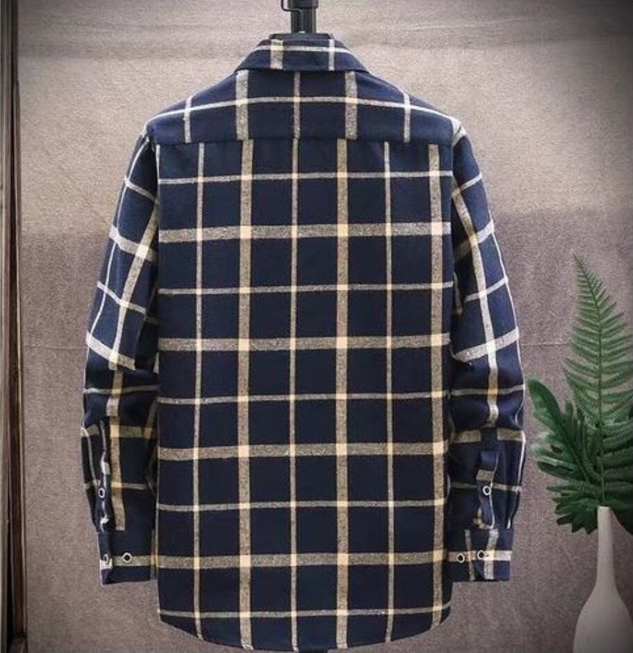 {MijaGrace} Men's Casual Flannel Checkered Shirt - Brown