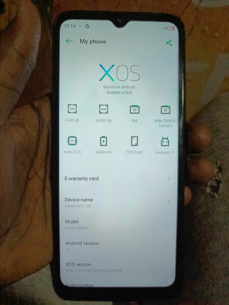 INFINIX HOT10T