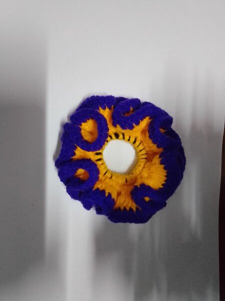Chouchou jaune violet