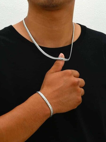 Chaîne et bracelet en argent