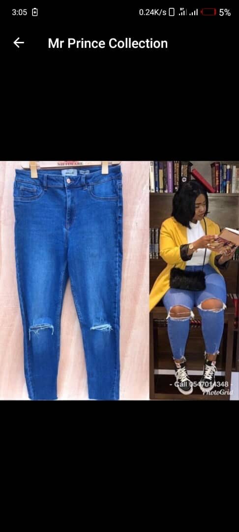 Denim skinny jeans