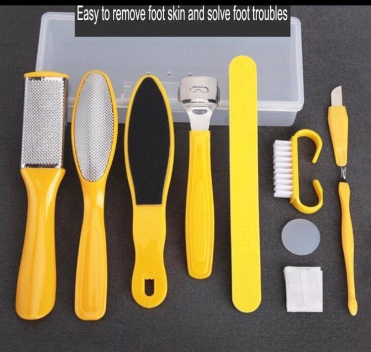 Kit de pédicure professionnel jaune