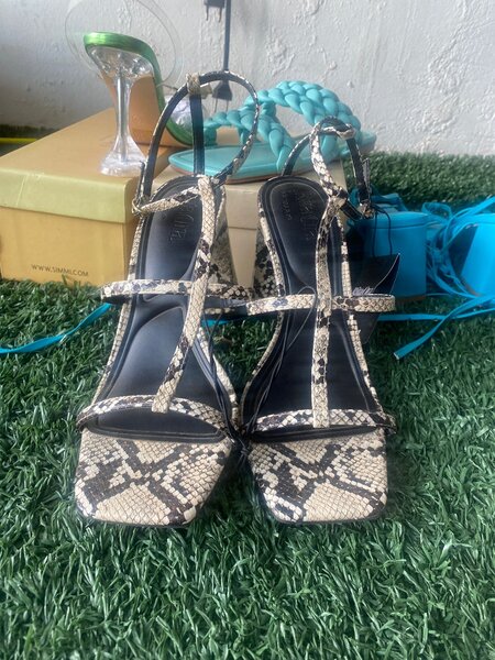 Primark tiger anklet heels