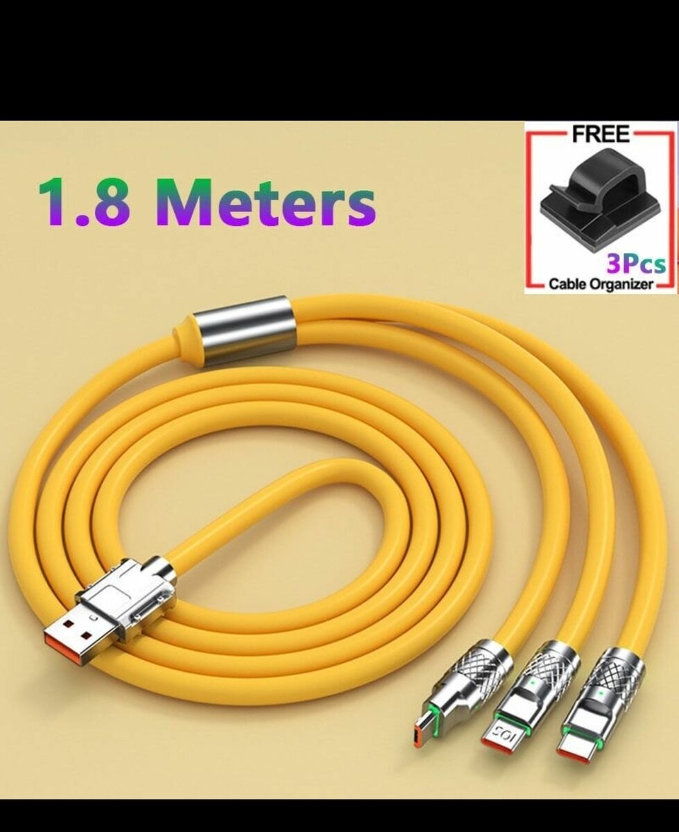 Câble de Charge 3 en 1, 1.8M