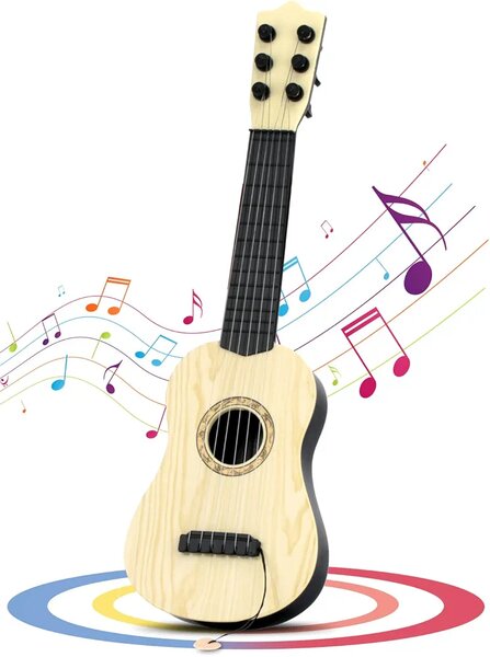 Guitare jouet pour enfants 6 cordes,