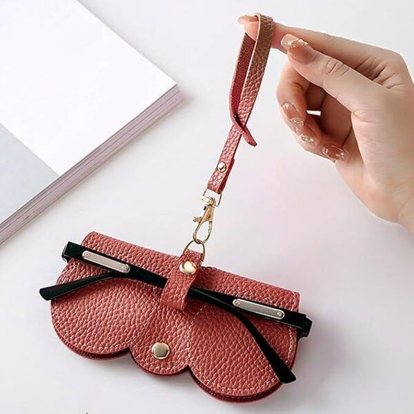 Etui à lunette cuir + pochette