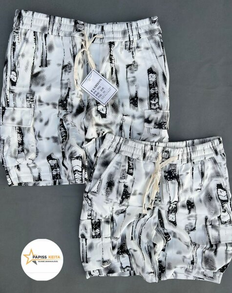 Shorts d'été imprimé abstrait
