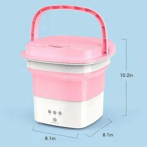 Mini Machine à Laver Pliable - Rose