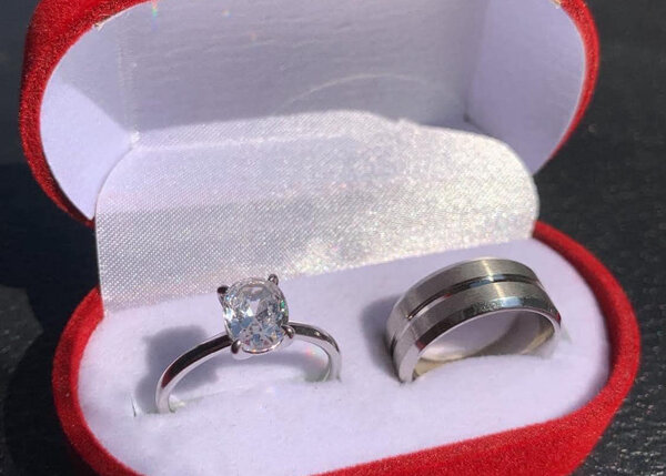 Silver plated ring